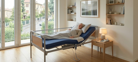 letto ortopedico elettrico con materasso antidecubito