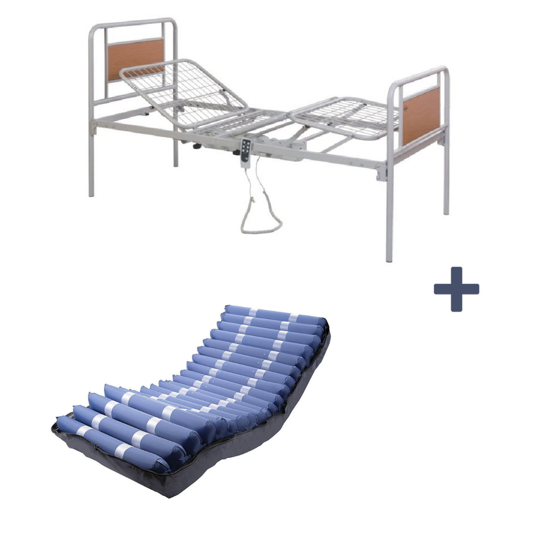 Letto elettrico + materasso antidecubito ad aria (alto rischio)